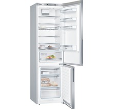 Réfrigérateur-congélateur Bosch ouvert, avec tiroirs VitaFresh et BigBox inclus