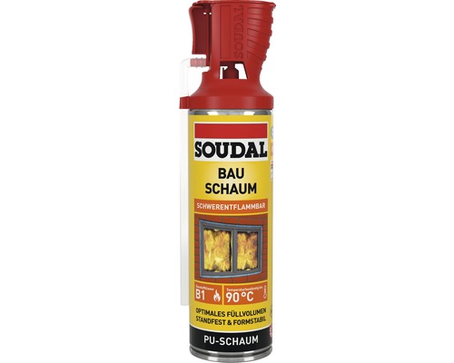 Mousse expansive Soudal monocomposant B1 Genius Gun beige 500 ml