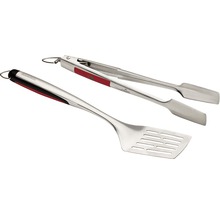 Grillbesteck-Set mit Grillzange und Grillwender aus Metall