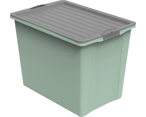 Stapelbox mit Rollen Compact Eco DIN A3 70l grün