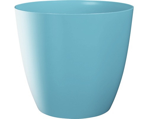 Übertopf Ella Ø 13 cm H 11,6 cm türkis glänzend