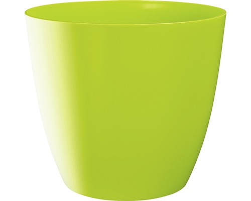 Übertopf Ella Ø 15 cm H 13,4 cm erbsengrün glänzend Pflanztopf aus Kunststoff