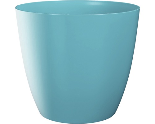 Übertopf Ella Ø 15 cm H 13,4 cm türkis glänzend