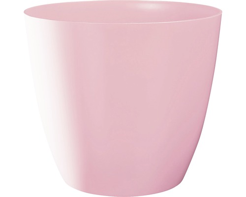 Übertopf Ella Ø 18 cm H 16 cm rosa glänzend