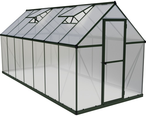 Gewächshaus mit Tür und Fenster