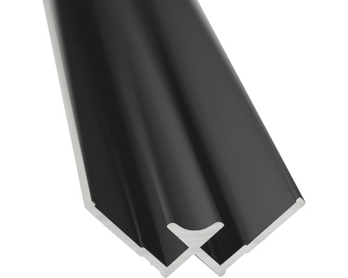Profilé d''angle en aluminium noir