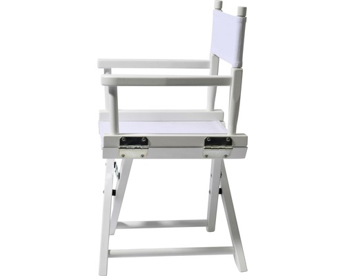 Regiestuhl aus Holz mit Stoffbezug