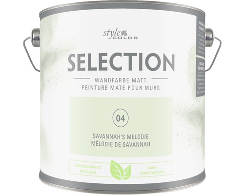 Peinture murale Premium Style Color SELECTION 04 sans conservateur Mélodie de Savannah 2,5 L