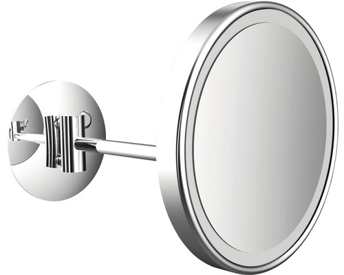 Miroir de maquillage LED Emco 3 fois chrome fixation murale