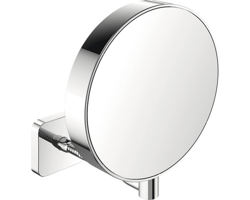 Miroir de maquillage Emco prime 3/7 fois Ø 202 mm bras flexible chrome 109500114 Miroir de courtoisie rond pour montage mural