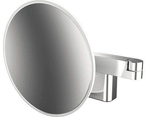 Miroir de maquillage LED Emco chrome grossissant fois 5 rond Casambi