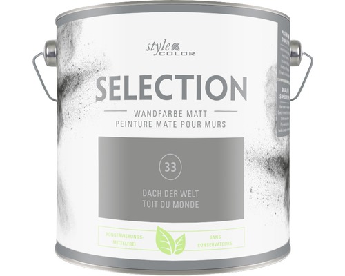 Peinture murale Premium Style Color SELECTION 33 sans conservateur Toit du monde 2,5 L-0