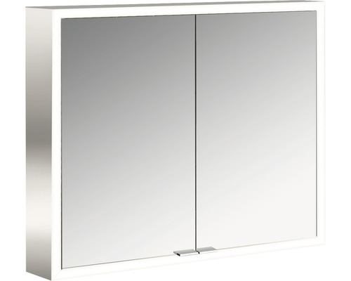 LED Spiegelschrank Prime AP 80 cm 2-türig Rückwand verspiegelt