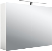LED Spiegelschrank mee AP 100 cm 2-türig