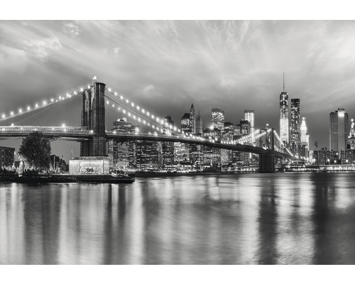 Papier peint panoramique 8-934 Brooklyn noir et blanc 8 pces 368 x 254 cm