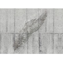 Papier peint panoramique intissé X7-1023 Concrete Feather 7 pces 350 x 250 cm