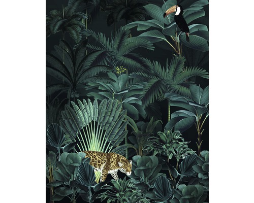 Papier peint panoramique intissé X4-1027 Jungle Night 4 pces 200 x 250 cm