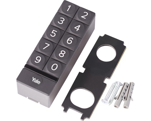 Yale Tastenfeld zur Steuerung eines Türschlosses mit Montagematerial