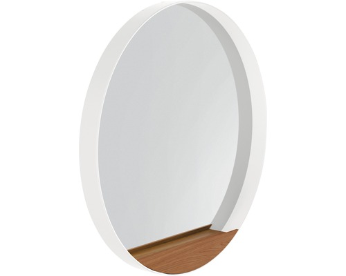 Miroir de salle de bains LED Agitar blanc 70 cm rond