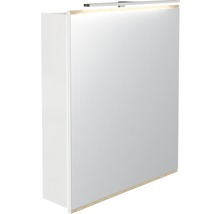 Armoire de toilette LED Miami Vice blanc 60 x 70 x 15,5 cm-thumb-0