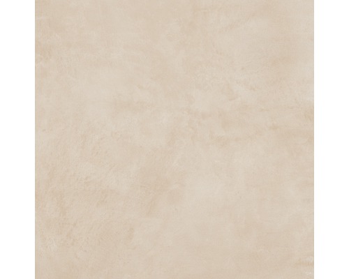 Carrelage sol et mur en grès cérame fin Cementine 60 x 60 x 0,9 cm crème mat R10B