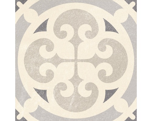 Dekorative Bodenfliese mit Ornamentmuster