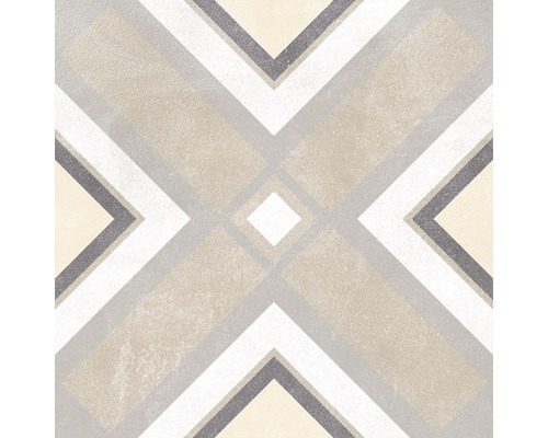 Dekorative Bodenfliese mit geometrischem Muster