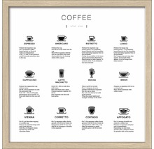 Gerahmtes Bild Coffee 33x33 cm