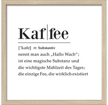 Gerahmtes Bild Kaffee 33x33 cm