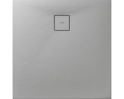 Receveur de douche en fonte minérale BREUER Modern Line aspect pierre gris pierre 90 x 90 cm Receveur de douche en fonte minérale BREUER Modern Line aspect pierre gris pierre 90 x 90 cm