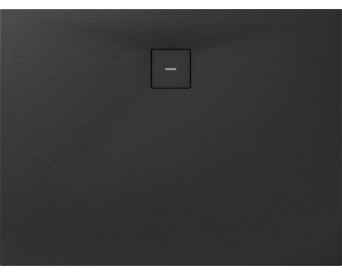 Receveur de douche fonte minérale BREUER Modern Line aspect pierre anthracite 80 x 120 cm