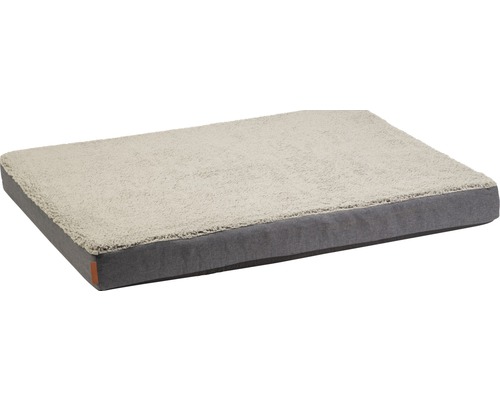 Lit-matelas pour chien beeztees Memory Foam Zira 100 x 70 x 9 cm gris Couchage pour chien avec surface douce