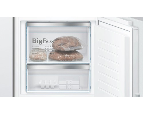 Gefrierfach mit BigBox und Lebensmitteln