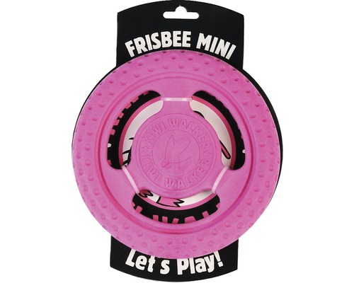 Jouet pour chiens Kiwi Play frisbee Mini rose vif 16 x 2 cm