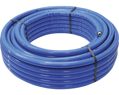 Anneau de tuyau de chauffage bleu