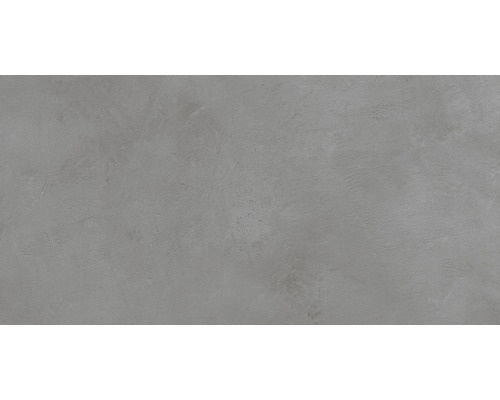 Carrelage sol et mur en grès cérame fin Cementine 30 x 60 x 0,9 cm gris mat R10B