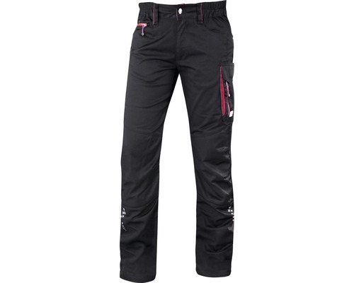 Pantalon à taille élastique ARDON femmes taille 38 noir/rose