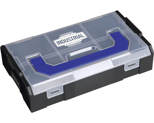 Boîte à outils Industrial L-BOXX Mini 260 x 63 x 156 mm avec cloison de séparation noir