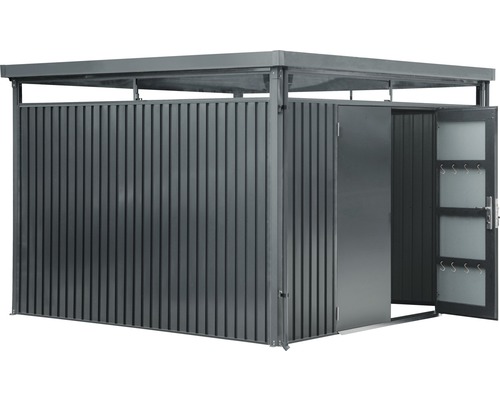 Geräteschuppen mit Flachdach und Flügeltür