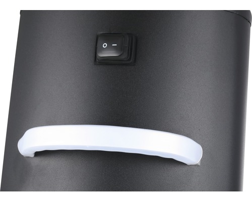 Detailansicht eines Gerätes mit Schalter und Griff