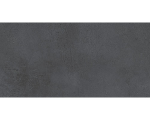 Carrelage sol et mur en grès cérame fin 30 x 60 x 0,9 cm Cementine anthracite Lappato