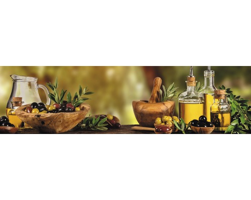 Küchenrückwand mySpotti Splash Domenic Oliven 2200 x 600 mm SP-F1-1823