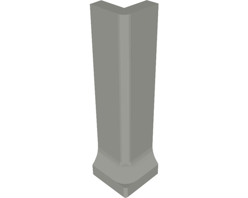Angle extérieur pour plinthe à gorge fine gris 3 x 10 cm Profilé d''angle