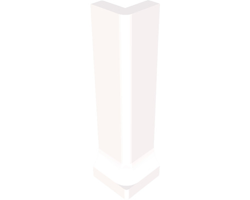 Angle extérieur pour plinthe à gorge fine blanc 3 x 10 cm Profilé d''angle pour l''intérieur