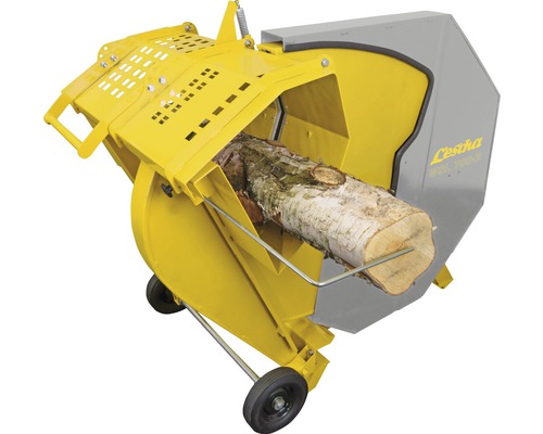 Scie à bascule Lescha avec bûche de bois