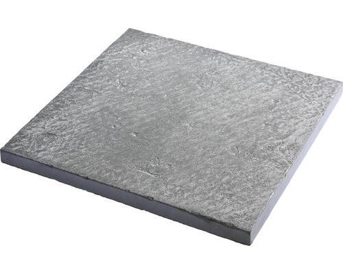 Bordure de piscine margelle Margo plaque de raccordement de terrasse gris perle moiré 49,5 x 49,5 x 3,2 cm
