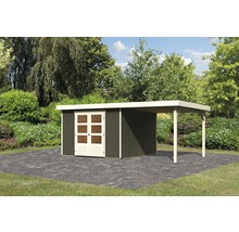 Gartenhaus Karibu Kodiak 6 inkl. Dachanbau 558 x 331 cm terragrau
