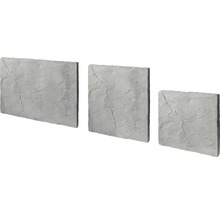Dalle de terrasse en béton India gris multiformat épaisseur 4 cm (1 pal. = 9,72 m² corresp. à 6 kits de 1,62 m²)