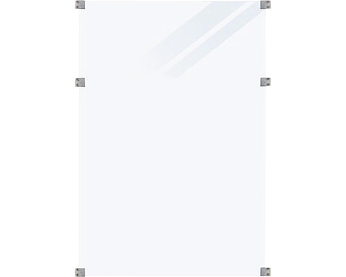 Teilelement PLUS Klarglas inkl. 6 Beschläge 90 x 127 cm Klarglasplatte mit Halterungen
