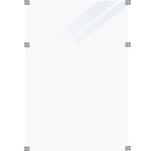 Panneau de verre clair avec supports